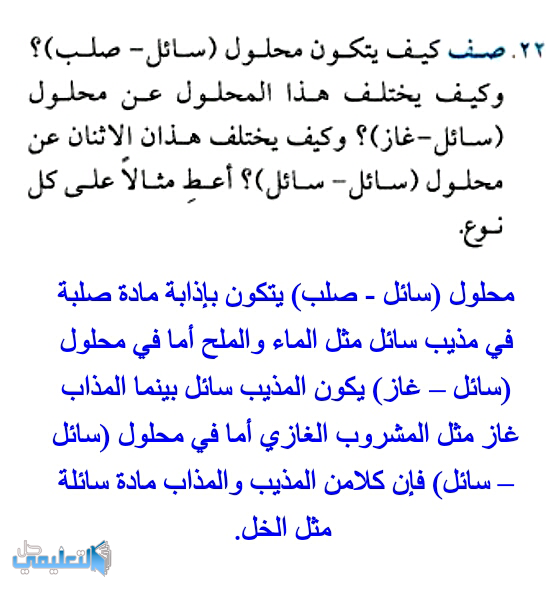 صف كيف يتكون محلول سائل صلب وكيف يختلف هذا المحلول عن محلول سائل غاز وكيف يختلف هذان الاثنان عن محلول سائل سائل اعط مثالا على كل نوع